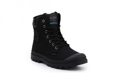 Palladium Pampa Sport Cuff Wps Δερμάτινα Μαύρα Ανδρικά Αρβυλάκια Αδιάβροχα 72992-010-M - Palladium - 