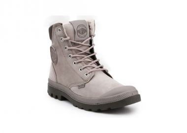 Palladium Pampa Sport Δερμάτινα Γκρι Ανδρικά Αρβυλάκια Αδιάβροχα 72992-070-M - Palladium - 