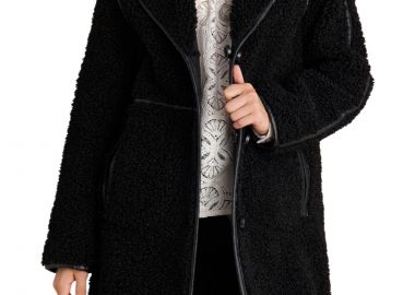 Παλτό Attrattivo Μάξι Διπλής Όψης 9921882-BLACK Γυναικείο - Attrattivo - 