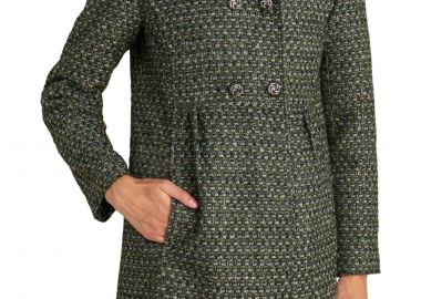 Παλτό Attrattivo Με Τουίντ Εφέ 9921785-KHAKI Γυναικείο - Attrattivo - 