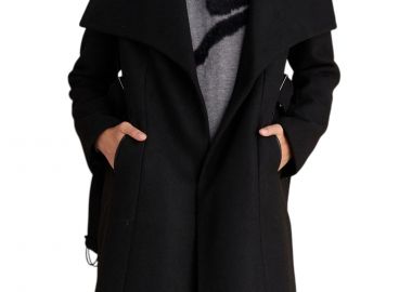 Παλτό Attrattivo Μονόχρωμο 9921787-BLACK Γυναικείο - Attrattivo - 