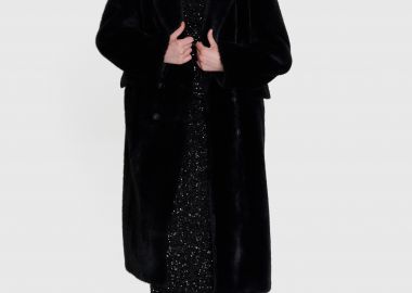 Παλτό μακρύ από συνθετική γούνα - 5206179003056 -  - 