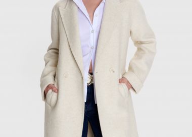 Παλτό σταυροκουμπωτό με ζώνη - 5206179053600 -  - 