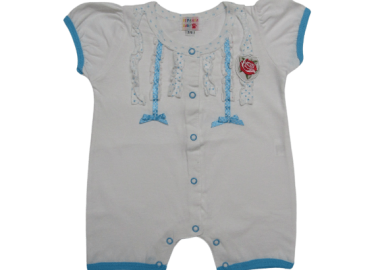 PANDA BABY ΒΡΕΦΙΚΟ ΚΟΝΤΟΜΑΝΙΚΟ ΦΟΡΜΑΚΙ 10098 - λευκό ΛΕΥΚΟ - OEM - 