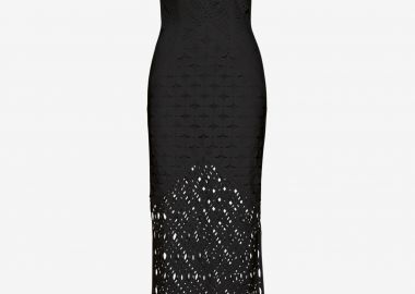 Paneled Maxi Dress in Black - Cutcuutur - 