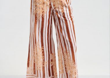 Παντελόνα BLE Ριγέ Με Coral Print -  - 