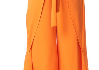 Παντελόνα διπλός φάκελος σε πορτοκαλί χρώμα -  - 