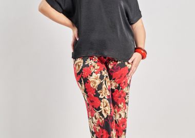 Παντελόνα εμπριμέ σούπερ ζέρσεϊ -  - 