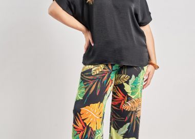 Παντελόνα εμπριμέ σούπερ ζέρσεϊ -  - 