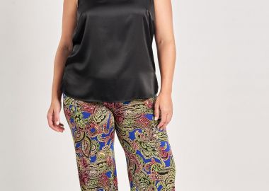 Παντελόνα εμπριμέ σούπερ ζέρσεϊ -  - 