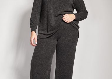 Παντελόνα φαρδιά πλεκτή -  - 