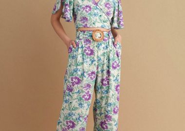 Παντελόνα φλοράλ με ζώνη - 5206634913159 -  - 