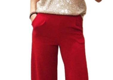 Παντελόνα Καμπάνα Κόκκινη - Amelie's - 