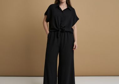 Παντελόνα κρεπ airwashed - MAT FASHION - 