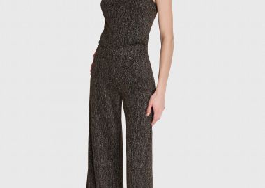 Παντελόνα lurex με ελαστική μέση - 5206179101486 -  - 