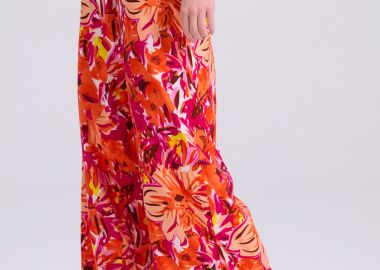 Παντελόνα με exotic τύπωμα από βισκόζη - FUNKY BUDDHA - 