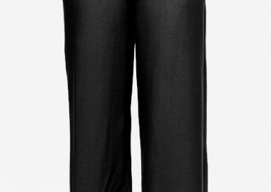 Παντελόνα με λάστιχο στο πίσω μέρος σε μαύρο χρώμα -  - 