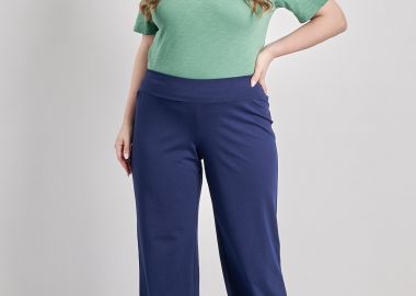 Παντελόνα σε ίσια γραμμή με μπάσκα -  - 