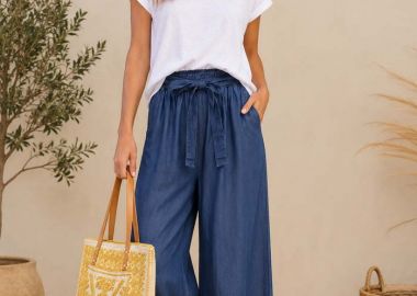 παντελόνα soft denim Lea - PerfectDress.gr - 