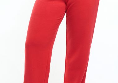 Παντελόνι baby φούτερ σε κόκκινο χρώμα -  - 