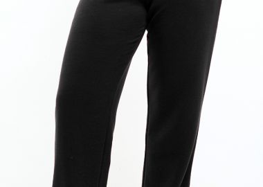 Παντελόνι baby φούτερ σε μαύρο χρώμα -  - 