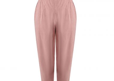 Παντελόνι barrel με λάστιχο στη μέση - MAT FASHION - 