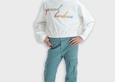 Παντελόνι cargo flared - ΦΥΣΤΙΚΙ 16-125240-2 - energiers - 