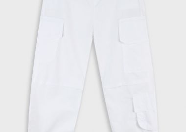 Παντελόνι cargo για κορίτσι - Λευκό 16-225205-2 - energiers - 