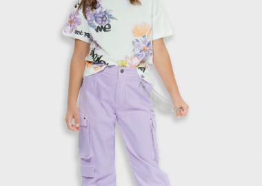 Παντελόνι cargo για κορίτσι - ΛΙΛΑ 16-225206-2 - energiers - 