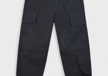 Παντελόνι cargo για κορίτσι - ΜΑΥΡΟ 16-225205-2 - energiers - 