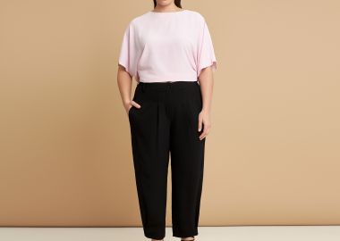 Παντελόνι carrot κρεπ airwashed - MAT FASHION - 