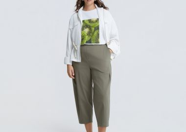 Παντελόνι carrot με ελαστική μέση - MAT FASHION - 