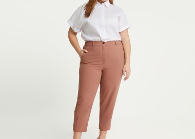 Παντελόνι carrot με πιέτα μπροστά - MAT FASHION - 