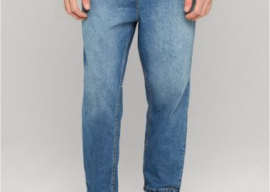 Παντελόνι Cropped Tapered Jeans TB5591 Urban Classics Middeepblue - Urban Classics - 