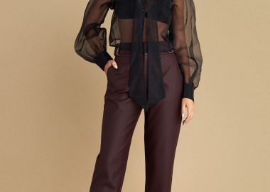 Παντελόνι δερματίνη με αγκράφες - 5206634975072 -  - 