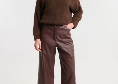 Παντελόνι Δερματίνη Ψηλόμεσο Με Κουμπί Kellys -  - 