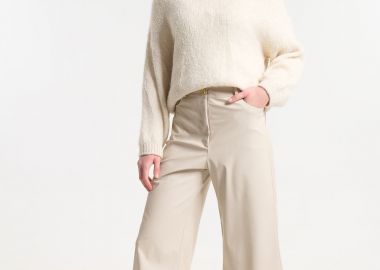 Παντελόνι Δερματίνη Ψηλόμεσο Με Κουμπί Kellys -  - 