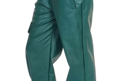 Παντελόνι Δερμάτινο Kendal + Kylie Cargo KKW3712008-EMERALD Γυναικείο - Kendal + Kylie - 
