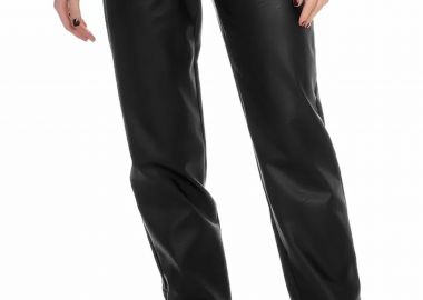 Παντελόνι Δερμάτινο Kendal + Kylie Cigarette High Rise KKW3712009-BLACK Γυναικείο - Kendal + Kylie - 