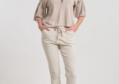 Παντελόνι Ελαστικό Με Strass Τρέσα -  - 