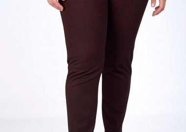 Παντελόνι ελαστικό σε πτι καρό μοτίβο -  - 