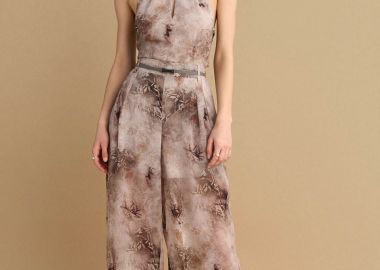 Παντελόνι εμπριμέ με διαφάνεια - 5206634914361 -  - 