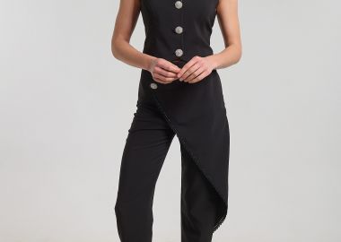 Παντελόνι Φάκελος Με Δαντέλα Και Στρας DEJAVU -  - 