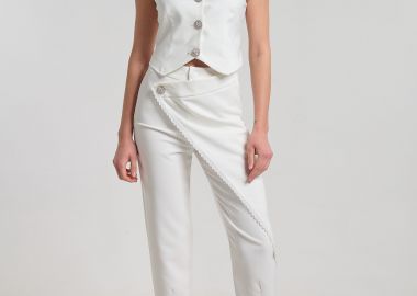 Παντελόνι Φάκελος Με Δαντέλα Και Στρας DEJAVU -  - 