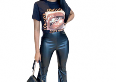 Παντελόνι Faux Leather Solaris - Amelie's - 