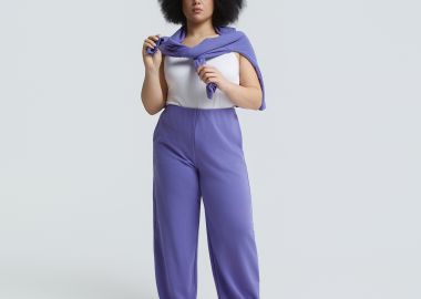 Παντελόνι φούτερ barrel με τσέπες - MAT FASHION - 