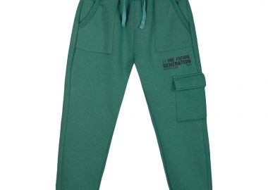 Παντελόνι φούτερ φόρμας για αγόρι - ΠΡΑΣΙΝΟ ΤΗΣ ΕΡΗΜΟΥ 12-124121-2 - energiers - 