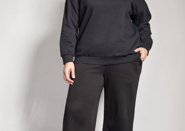 Παντελόνι φούτερ wide-leg με χάντρες στην τσέπη VERO MODA -  - 