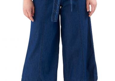 Παντελόνι Jean Ale Jype Culotte Με Ζώνη 81253098-DENIM Γυναικείο - Ale - 