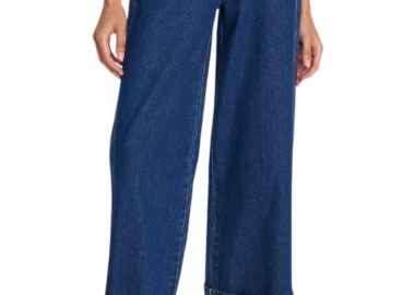 Παντελόνι Jean Ale Με Γυρισμένο Ρεβέρ 8921653-BLUE Γυναικείο - Ale - 